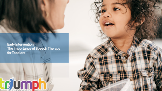 Early Intervention: The Importance of Speech Therapy for Toddlers